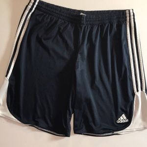 Men’s UNISEX XL ADIDAS Black&White Striped,Pull String,no pockets Gym Shorts